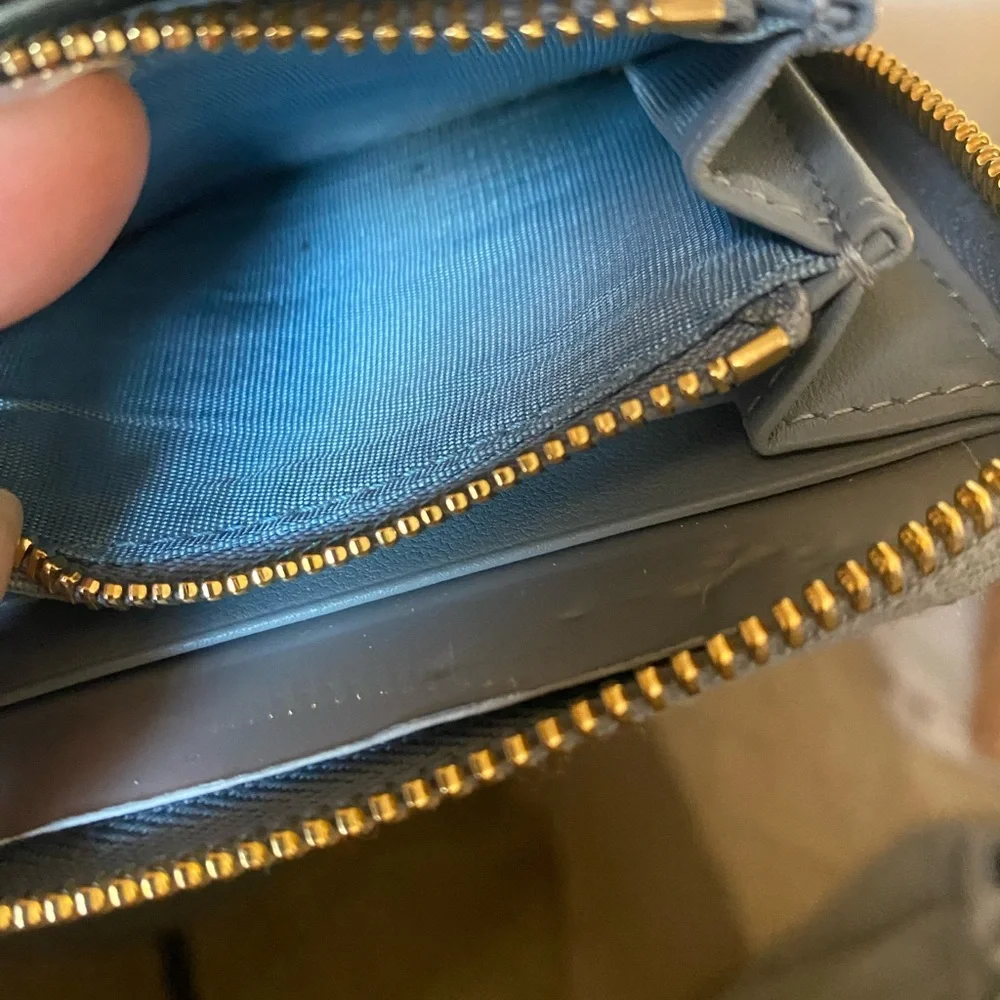 Lady Dior Voyageur Small Coin Purse Cloud Blue